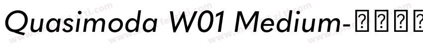 Quasimoda W01 Medium字体转换